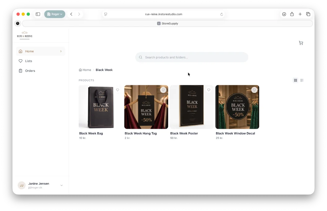 Design library screenshot